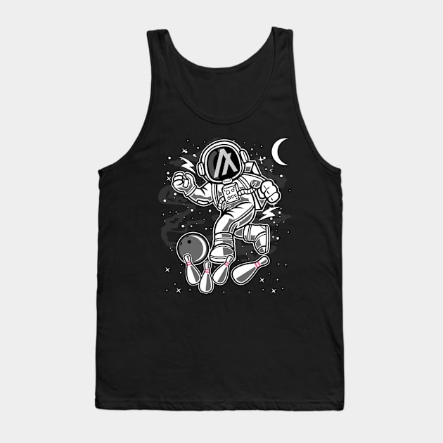 Astronaut Bowling Algorand ALGO Coin To The Moon Crypto Token Cryptocurrency Blockchain Wallet Birthday Gift For Men Women Kids Tank Top by Thingking About